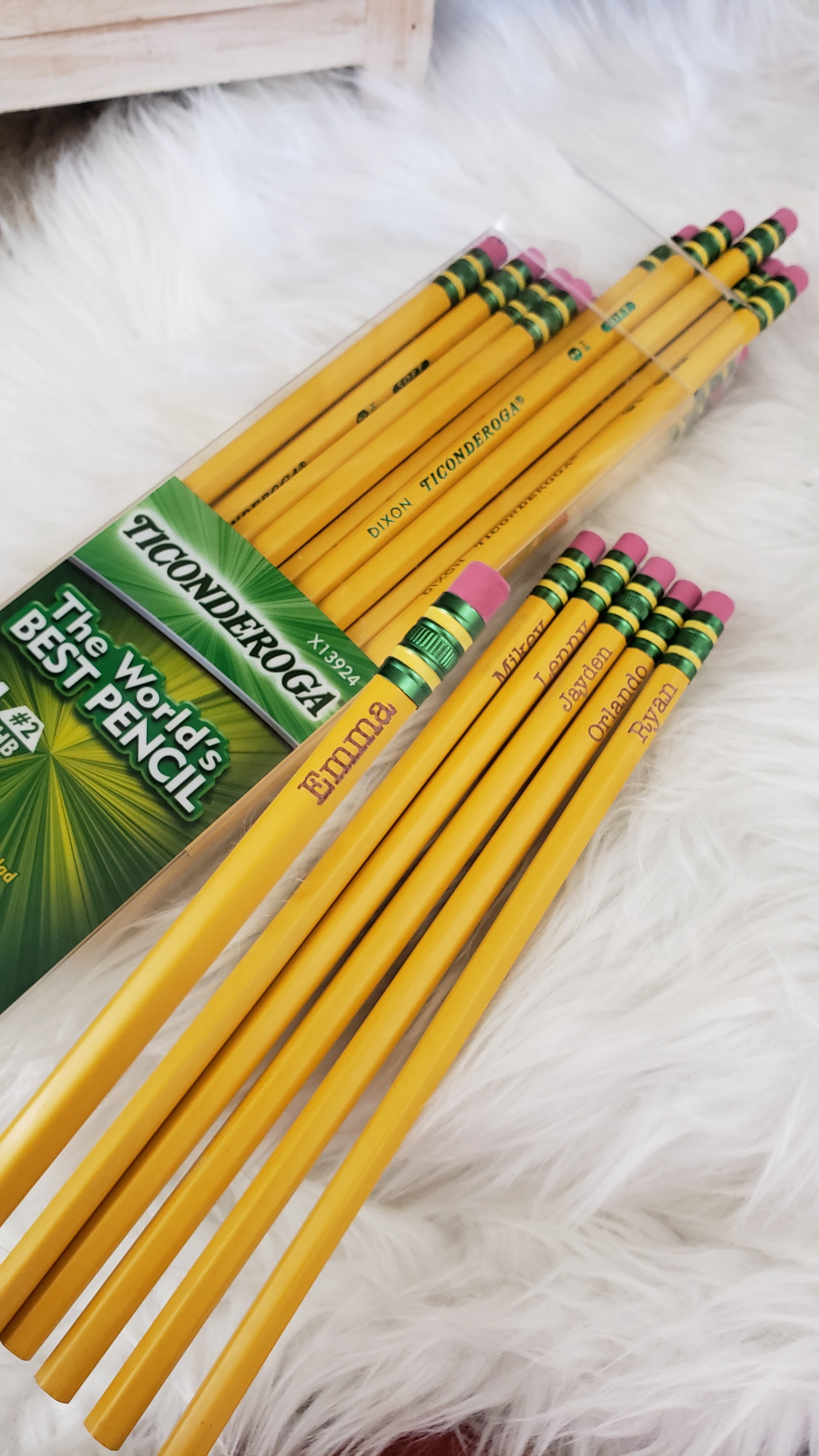 Custom Engraved Ticonderoga Pencils / Bulk Pricing Available – KT CRAFT &  MORE