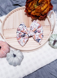 Rainbow Halloween Bow